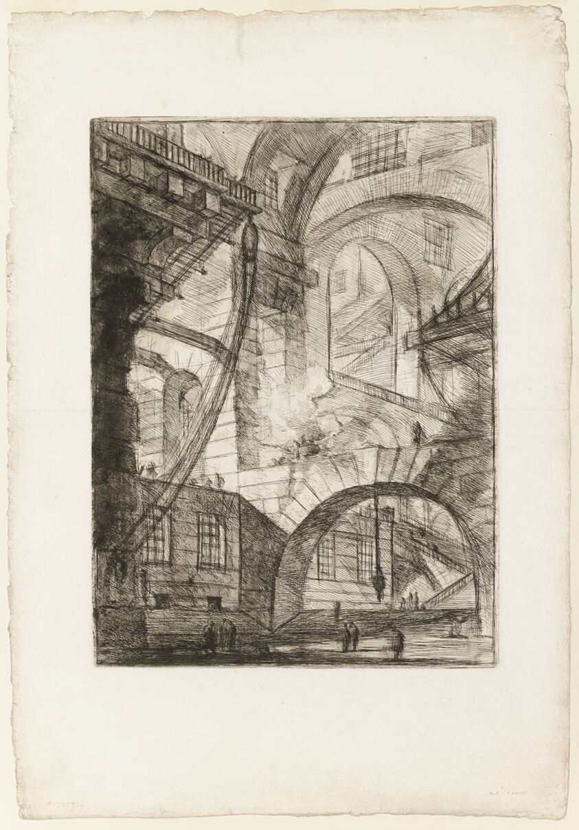 The Smoking Fire, plate 6 from Imaginary Prisons