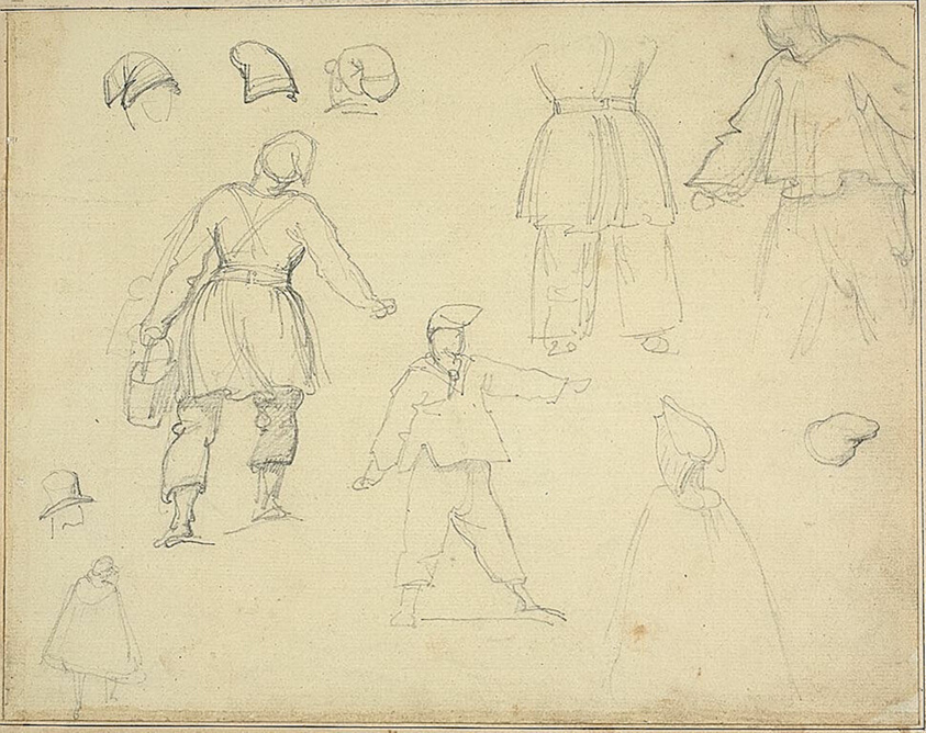Sketches: Stable Boy Carrying a Bucket