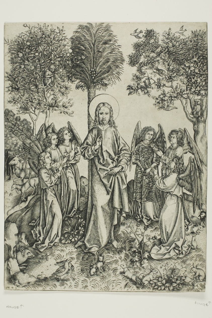 Christ in the Desert with Six Angels
