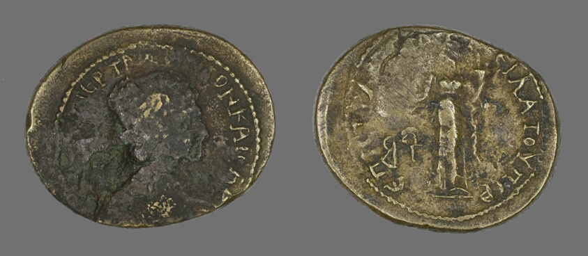 Coin Depicting a Female Bust