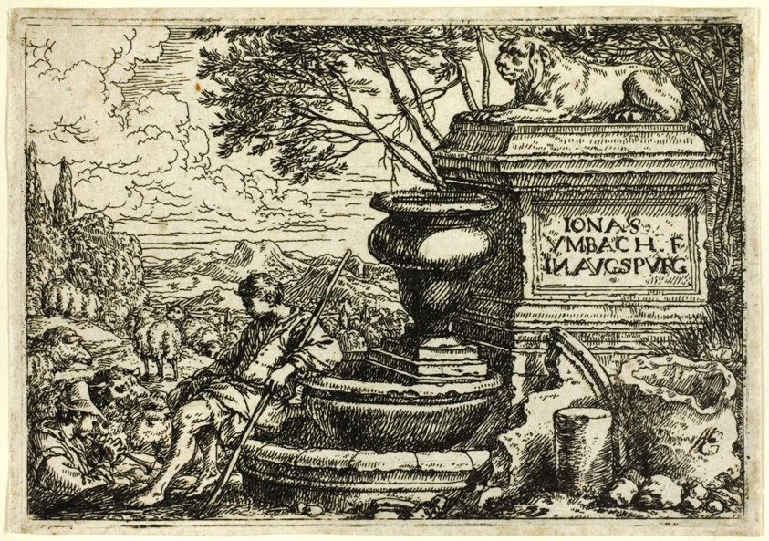 Italian Landscape with Ruins