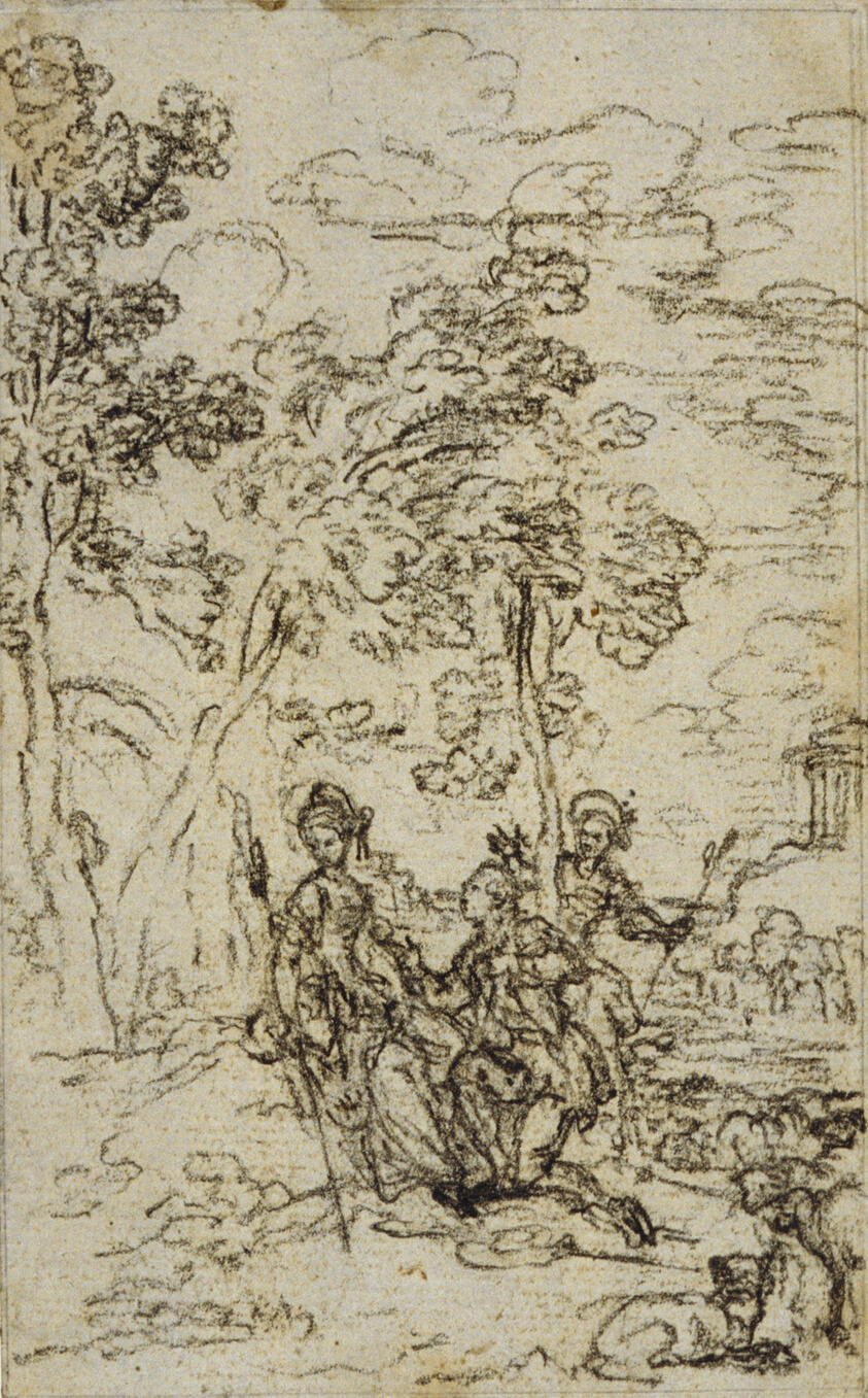 Study for Vignette in Fontenelle's (attr.) "Les Amours de Mirtil", Canto III
