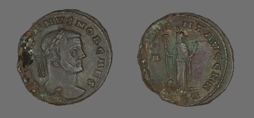 Coin Portraying Emperor Galerius