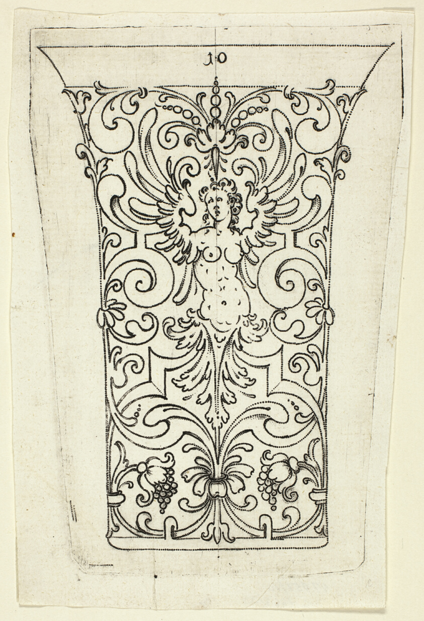 Plate 10, from twenty ornamental designs for goblets and beakers