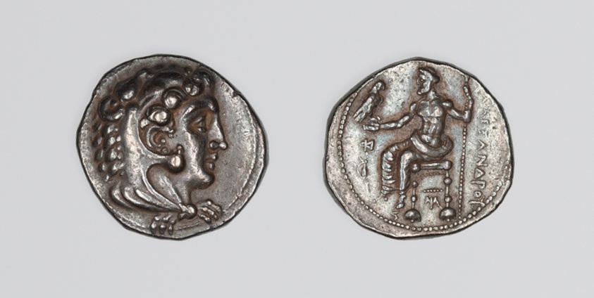 Tetradrachm (Coin) Depicting the Hero Herakles with the Features of Alexander the Great