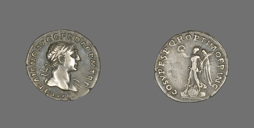 Denarius (Coin) Portraying Emperor Trajan