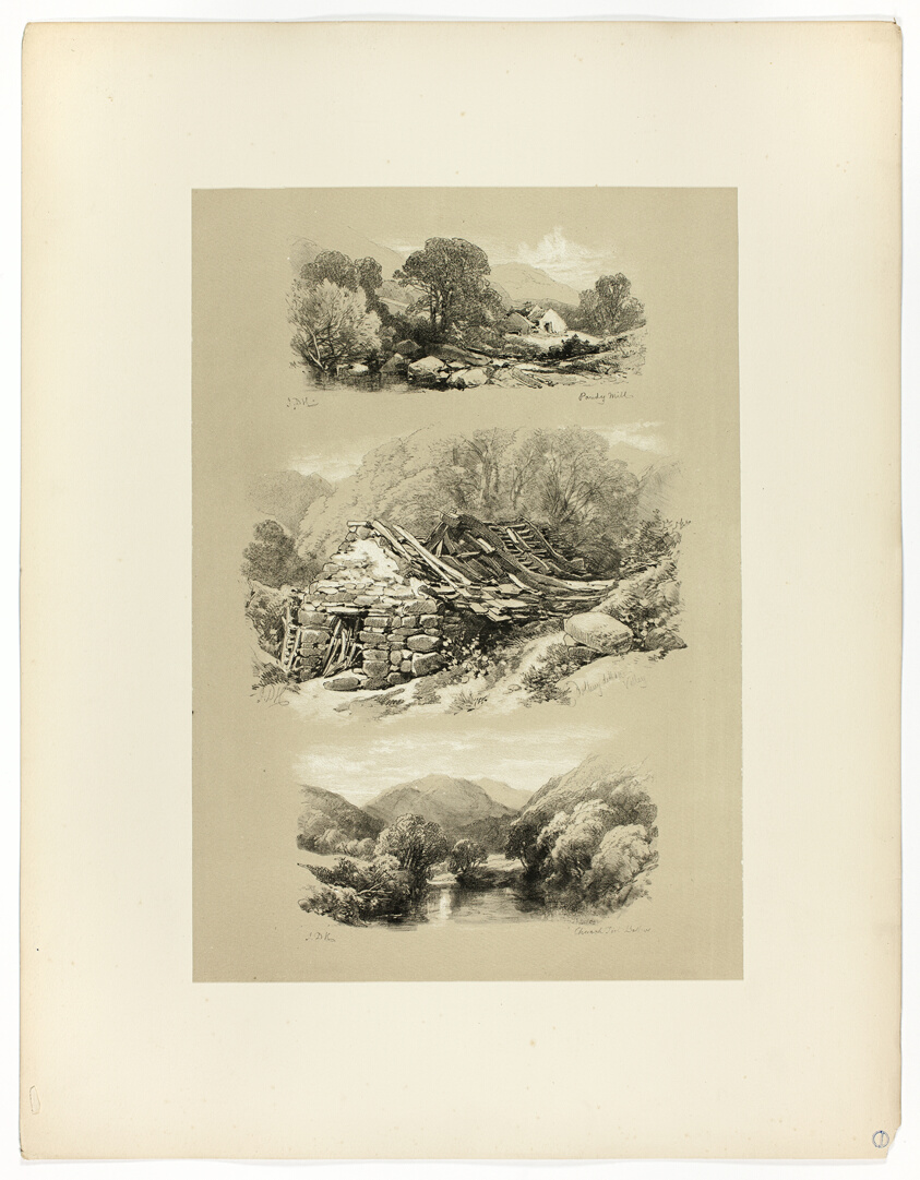 Pandy Mill, Church Pool, and one other subject, from Picturesque Selections