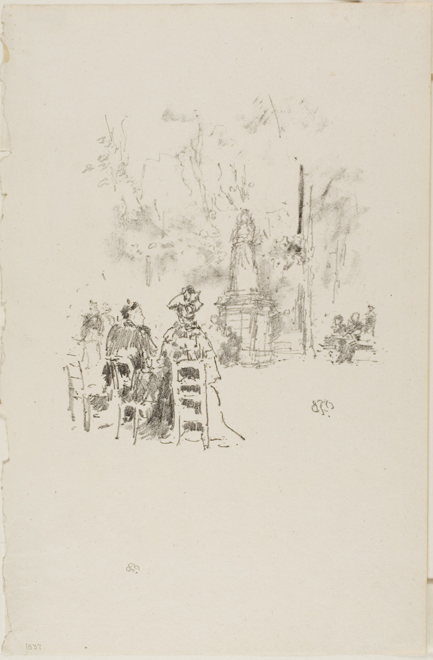 Conversation under the Statue, Luxembourg Gardens
