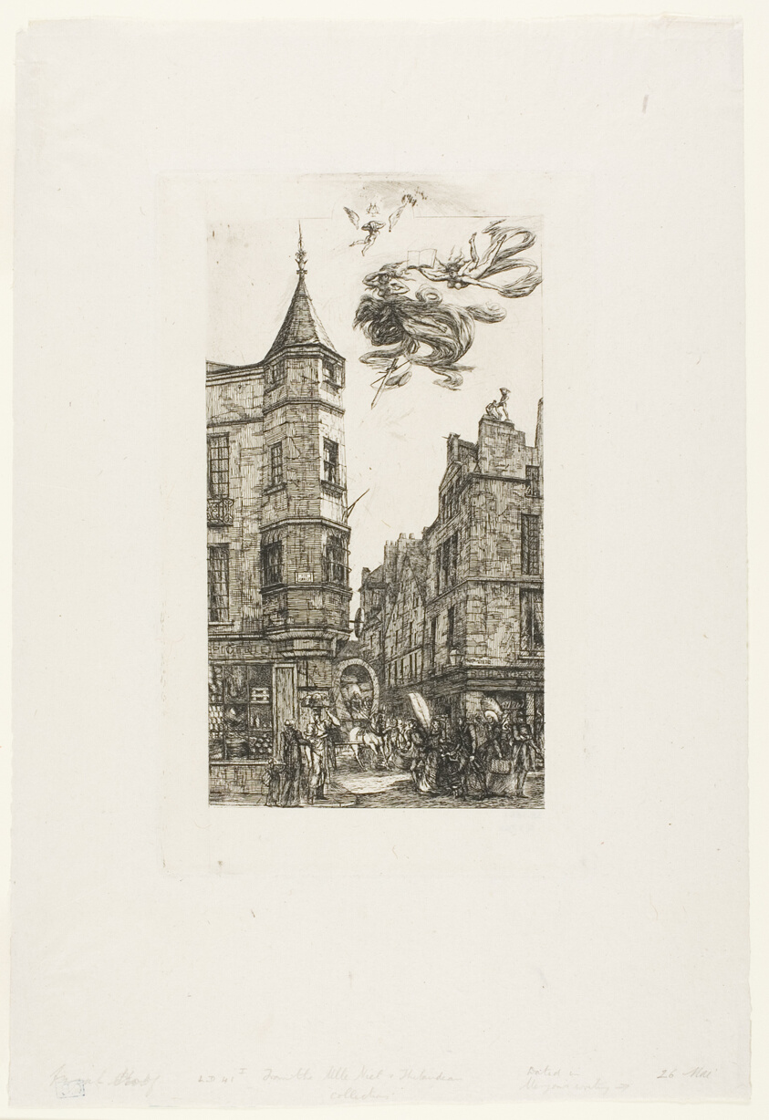 House with a Turret, No 22, rue de l'Ecole de Médecine, Paris (called the Turret of Marat)
