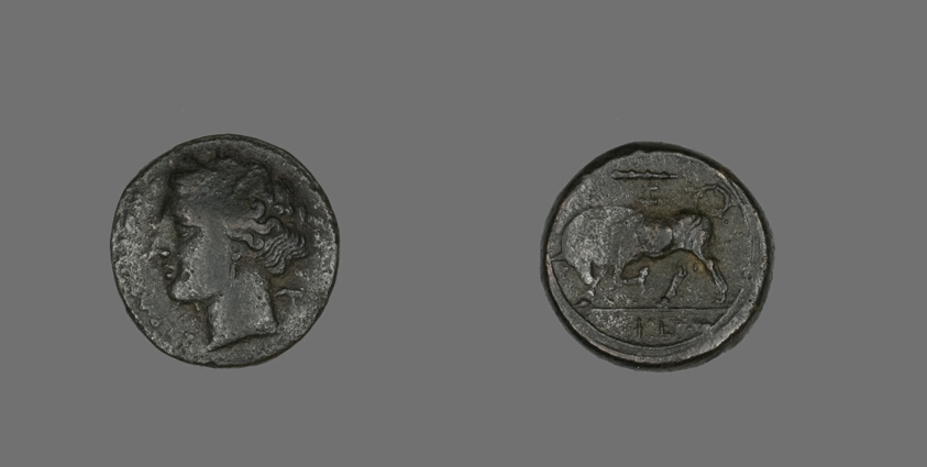 Coin Depicting the Goddess Persephone