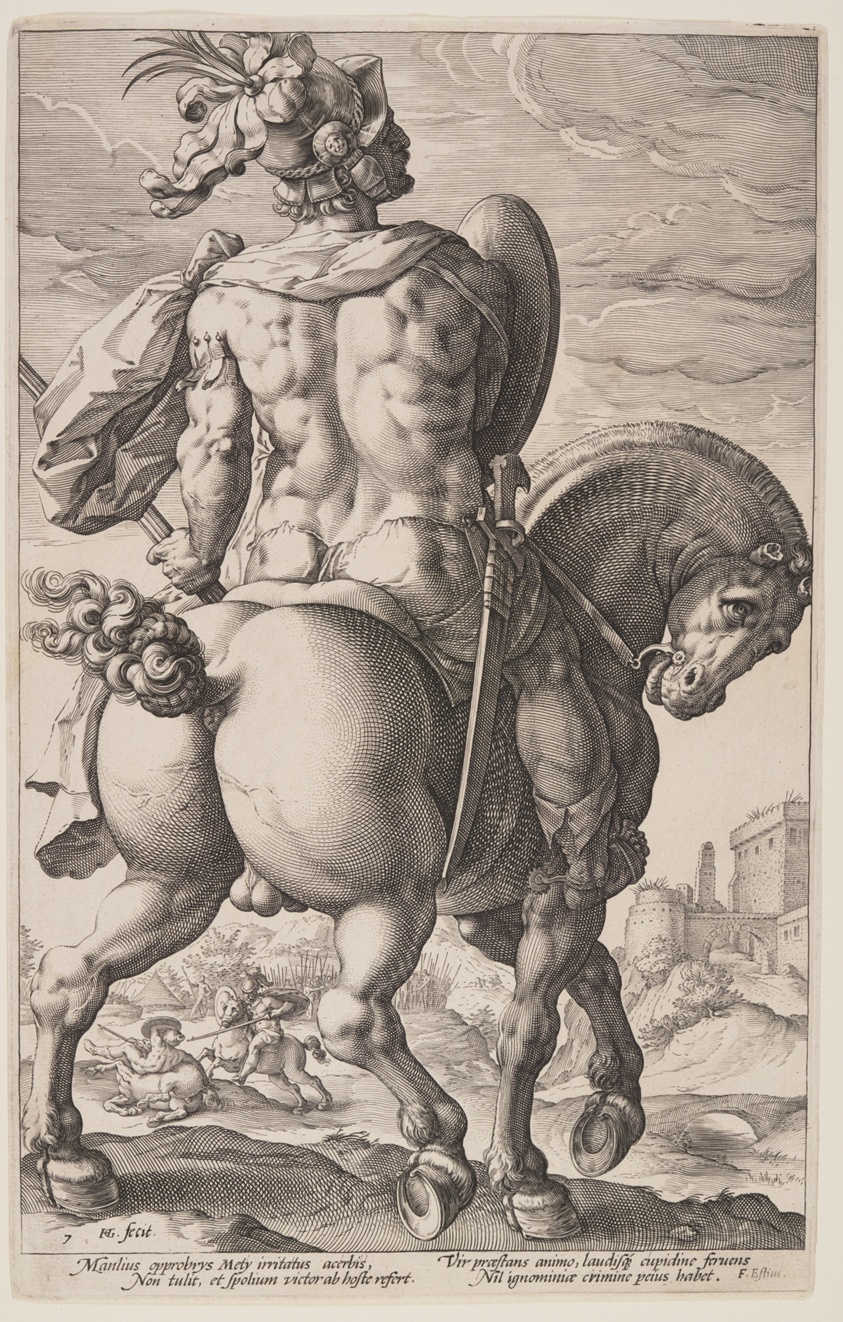 Titus Manlius on Horseback, from The Roman Heroes