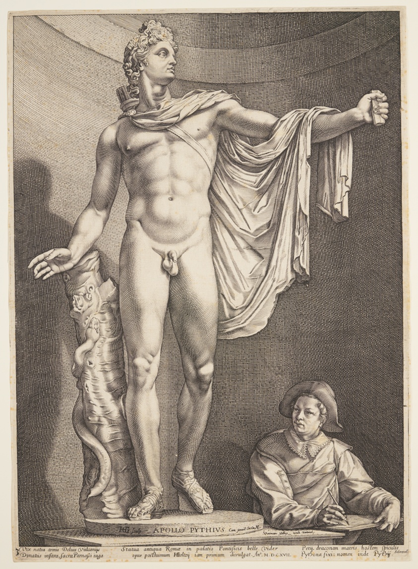 The Apollo of Belvedere, from Three Famous Antique Statues at Rome