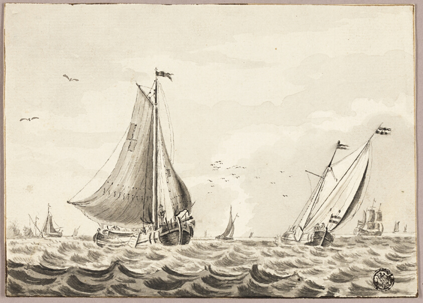 Sailboats on Sea
