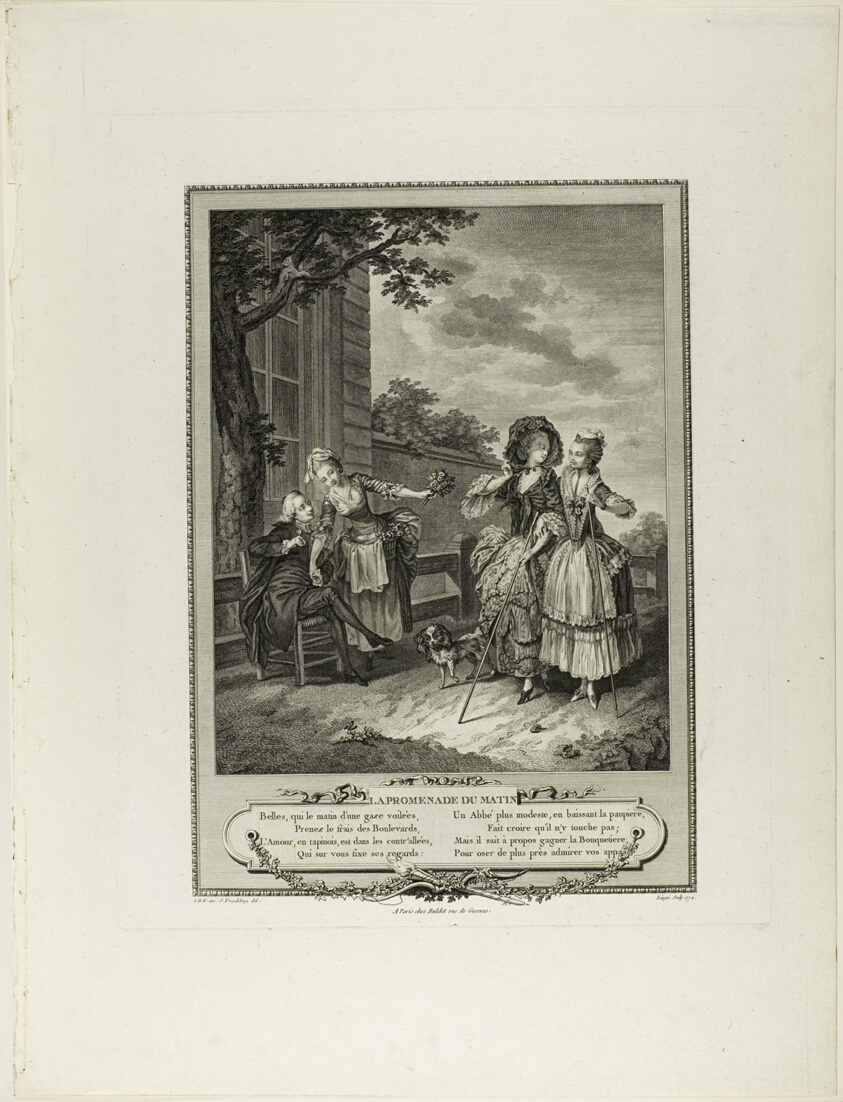 La Promenade du Matin ( The Morning Walk, from Monument du Costume Physique et Moral de la fin du Dix-huitième siècle)
