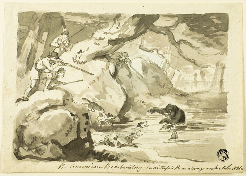 North American Bear Hunting (recto); Shell (verso)