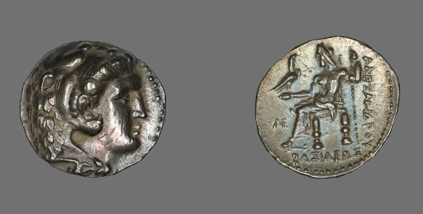 Tetradrachm (Coin) Depicting the Hero Herakles with the Features of Alexander the Great