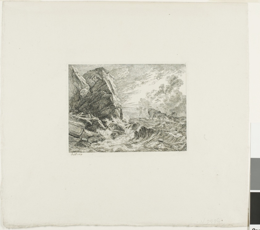 Norwegian Seacoast During a Storm