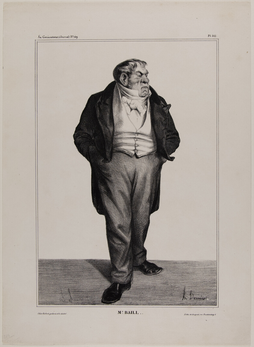 Mr. Baill.., plate 312 from Célébrités de la Caricature