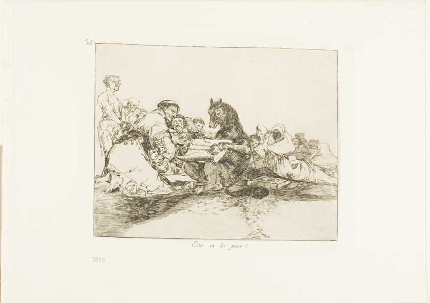 That is the worst of it!, plate 74 from The Disasters of War