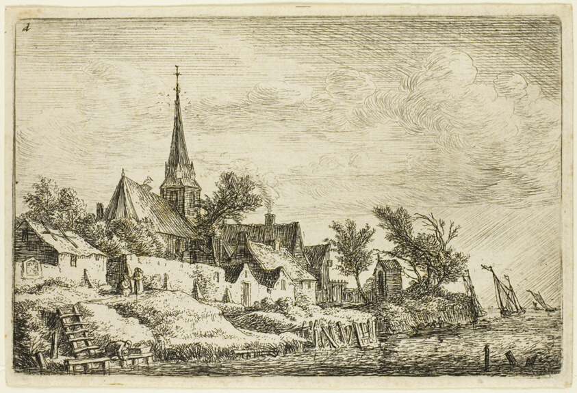 The Steeple in the Village by the Sea