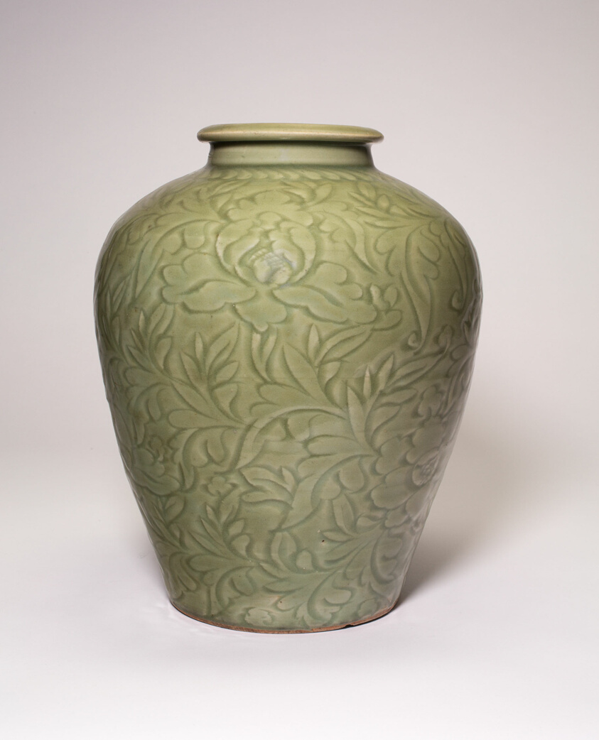 Jar with Peony Scrolls