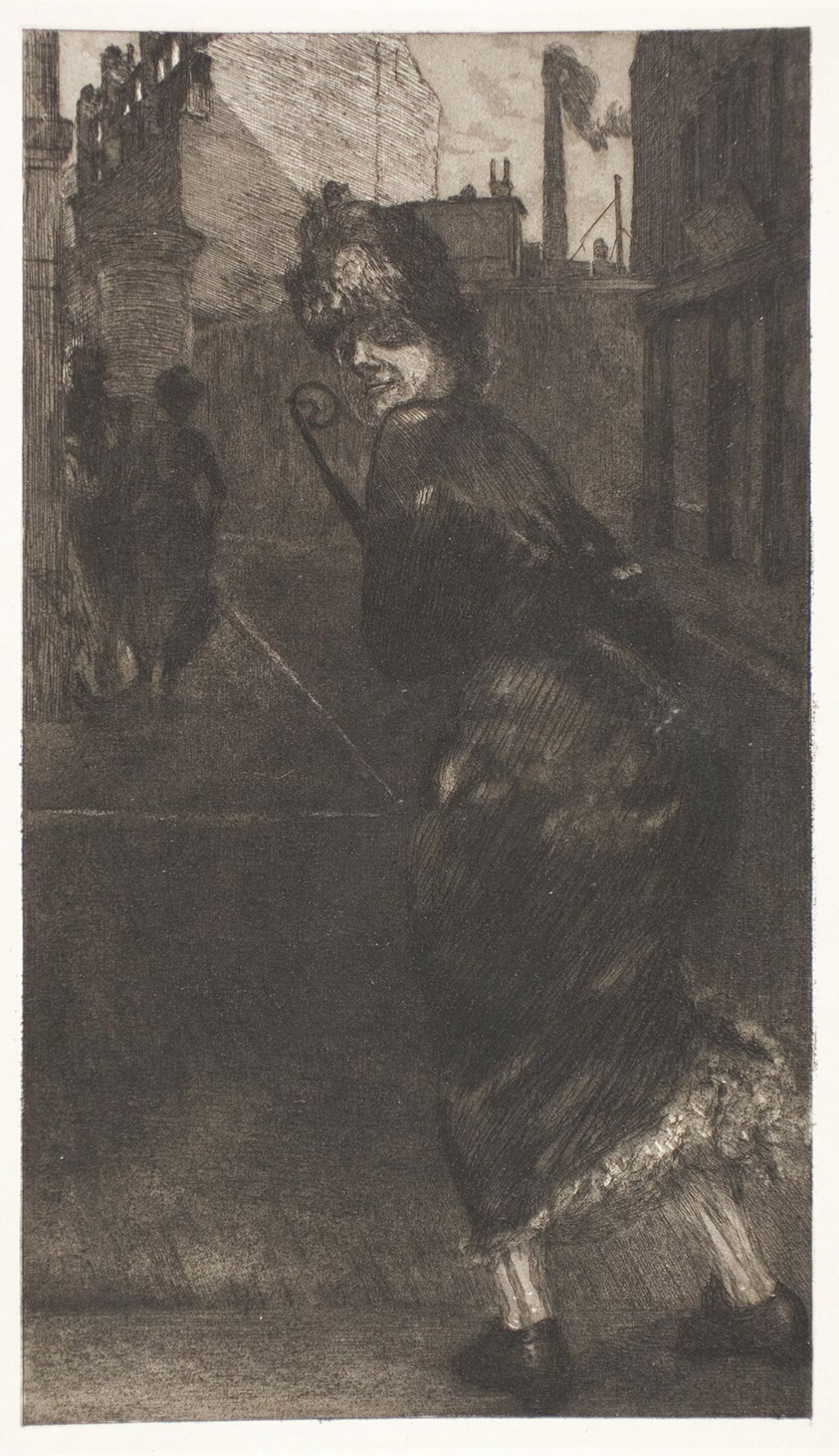 On the Street, plate nine from A Life