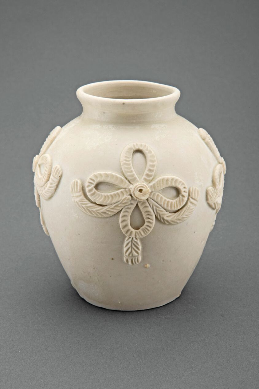 Ovoid Jar with Looped Bows