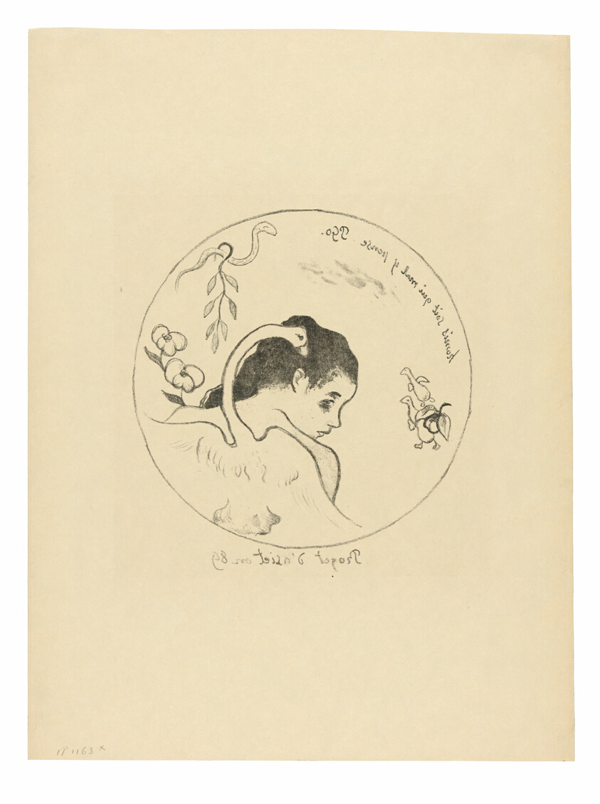 Projet d’assiette (Leda) (Design for a Plate [Leda]), frontispiece from the Volpini Suite