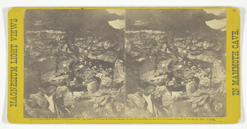 "Bandit Hall", No. 30 from the series "Mammoth Cave Views"