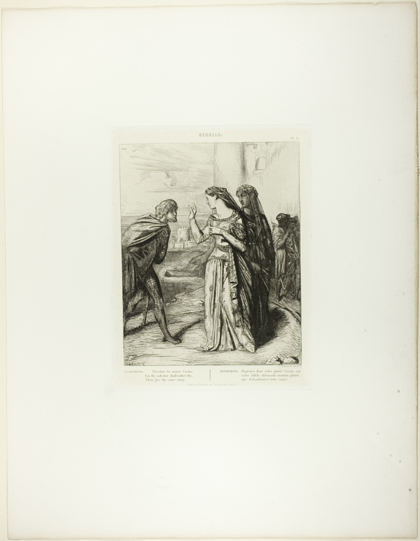 Therefore be Merry Cassio, plate 6 (act 3, scene 3) from Othello