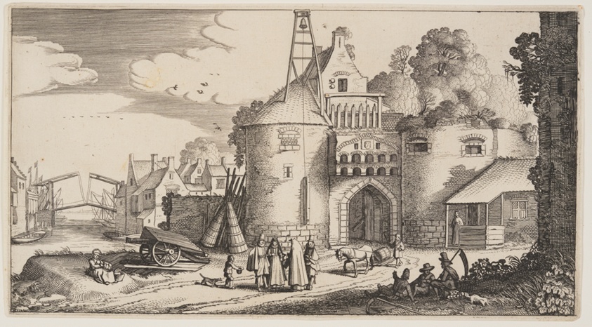 Town Gate, from Landscapes (Playsante Lantschappen)