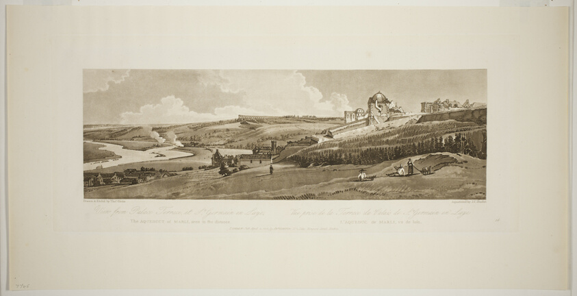 View from Palace Terrace at Saint Germain on Laye, from Twenty Views in Paris and its Environs