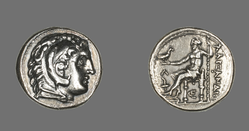 Tetradrachm (Coin) Depicting the Hero Herakles with the Features of Alexander the Great