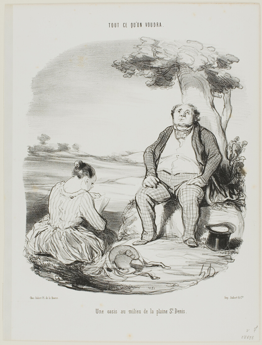 An Oasis in the Middle of the Plain of St. Denis, plate 5 from Tout Ce Qu'on Voudra