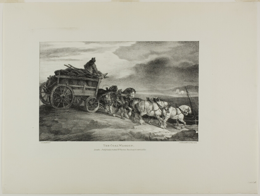 The Coal Wagon, plate 7 from Various Subjects Drawn from Life and on Stone (The English Suite)