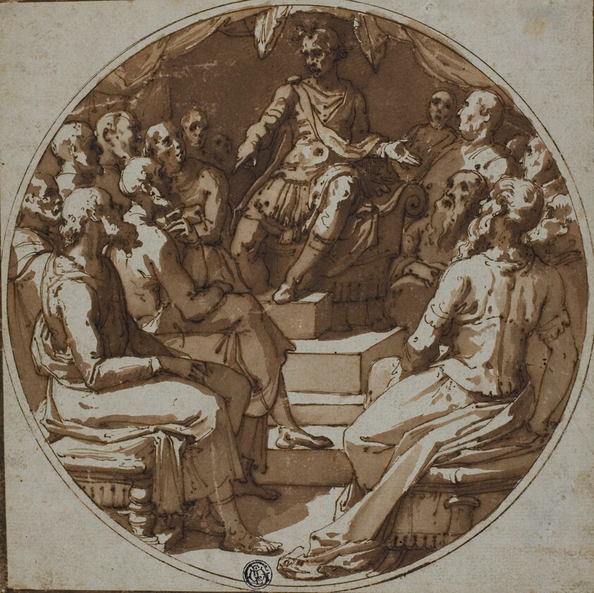 Julius Caesar Addressing Senators