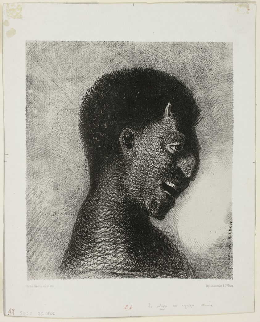 The Satyr with the Cynical Smile, plate 5 of 8 from "Les Origines"