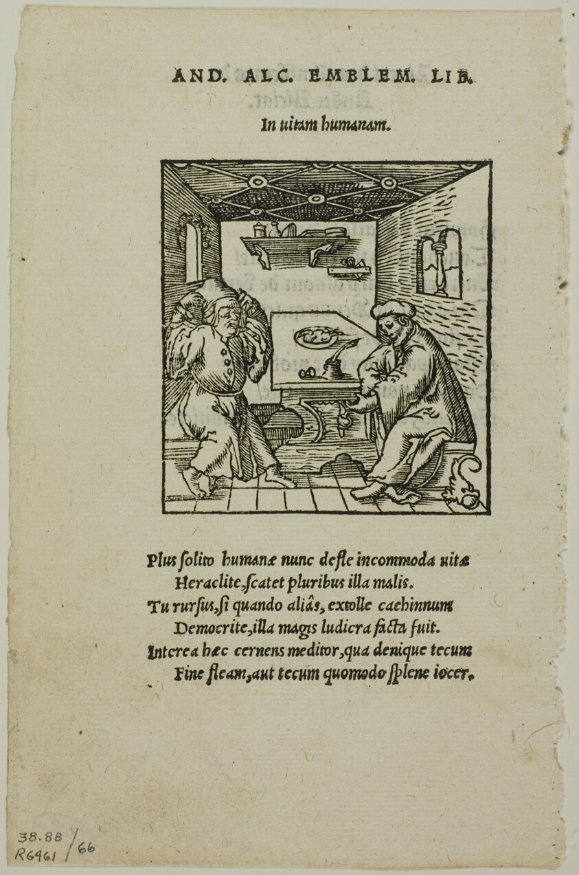 Illustration from Livret des Emblemes by Andreas Alciatus, plate 66 from Woodcuts from Books of the XVI Century
