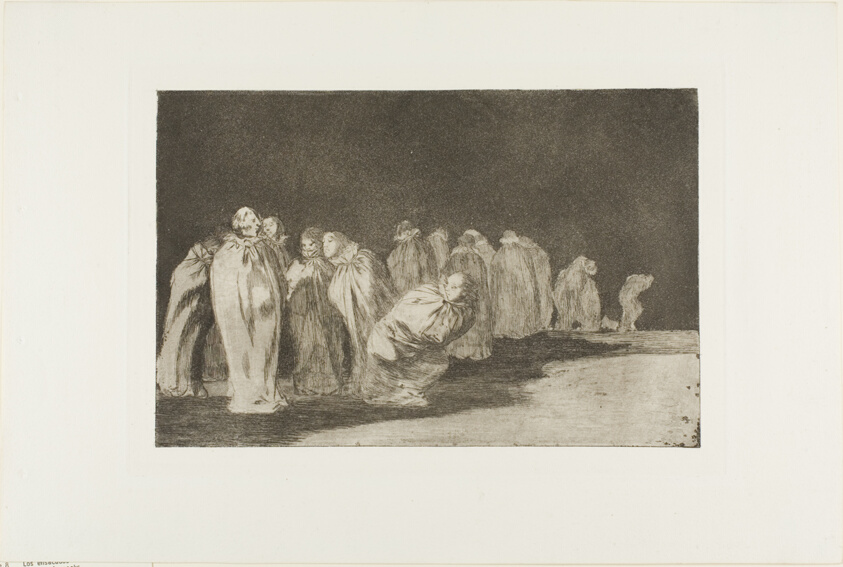There is Something Beneath the Sackcloth, i.e. you can't judge a man by his clothes, plate eight from Los Proverbios