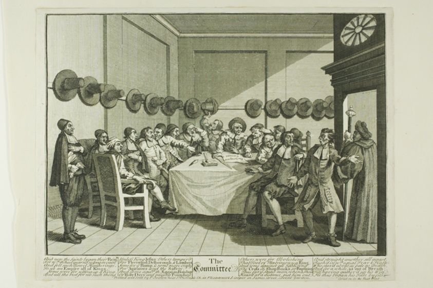The Committee, plate ten from Hudibras