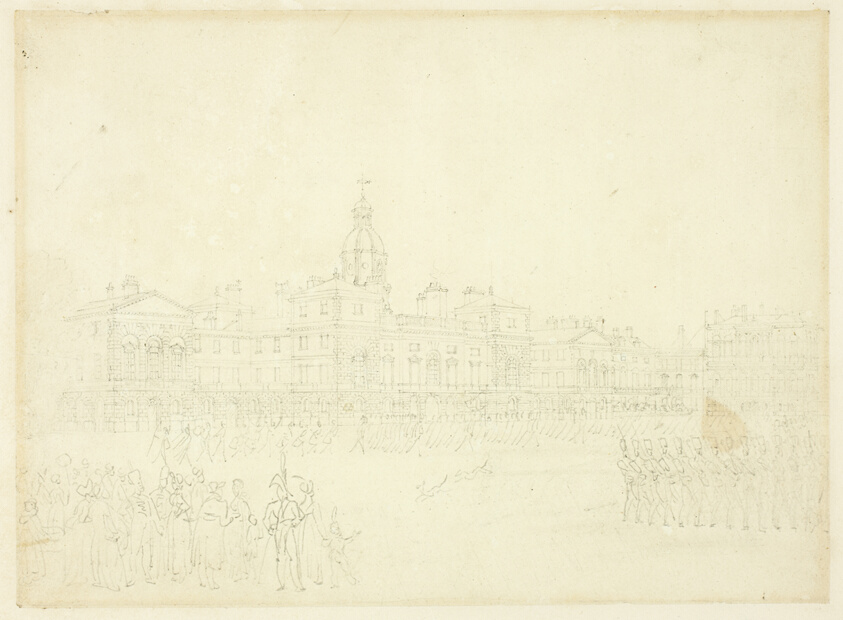 Study for Mounting Guard, St James Park, from Microcosm of London