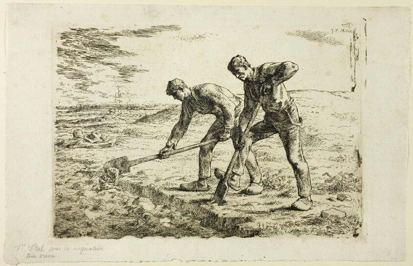 Two Men Digging