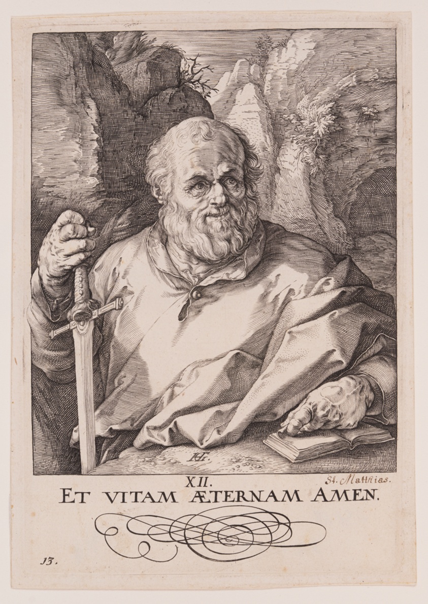 St Matthias, from Christ, the Apostles and St Paul with the Creed