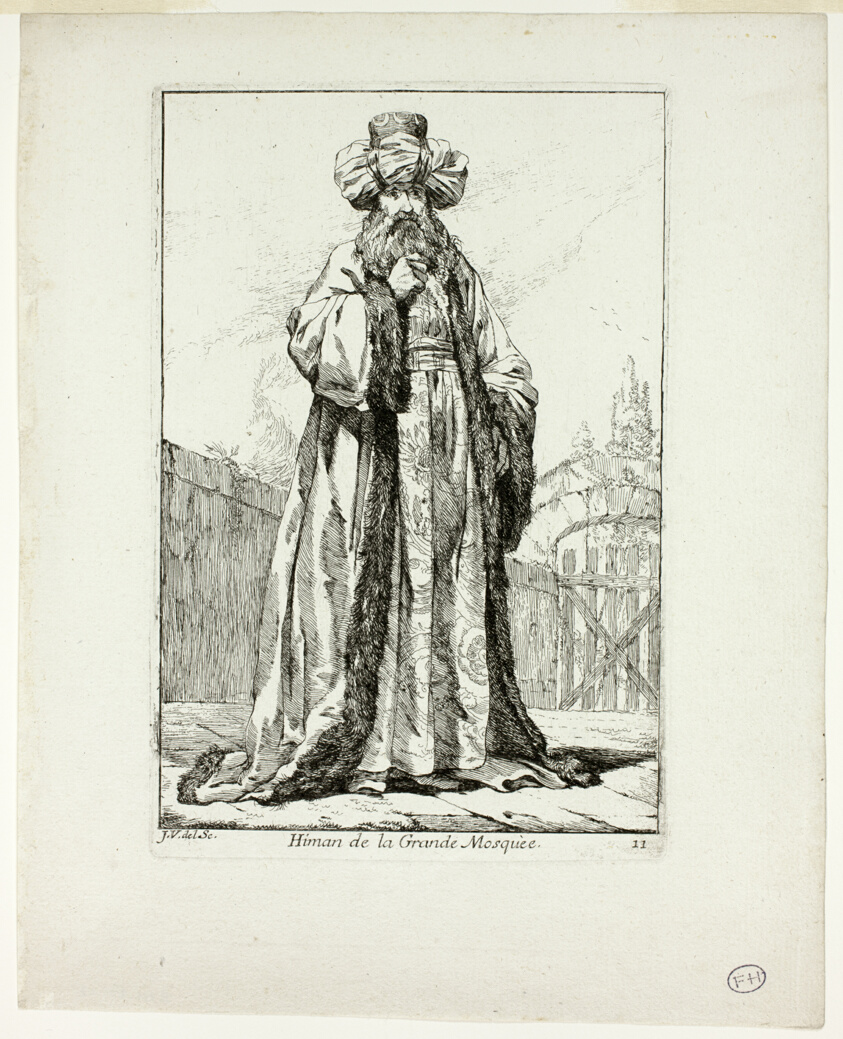 Himan de la Grand Mosquèe, plate eleven from Caravanne du Sultan à la Mecque