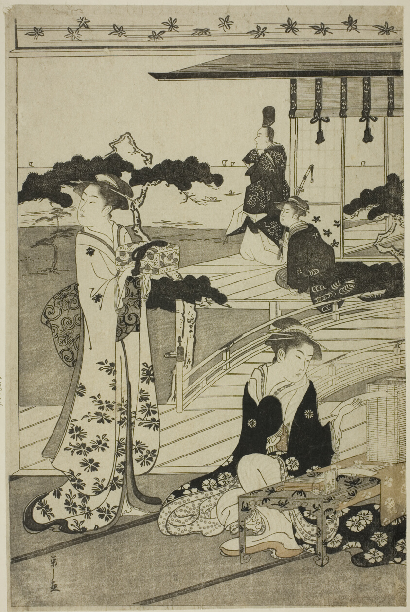 Suma, from the series "A Fashionable Parody of the Tale of Genji (Furyu yatsushi Genji)"