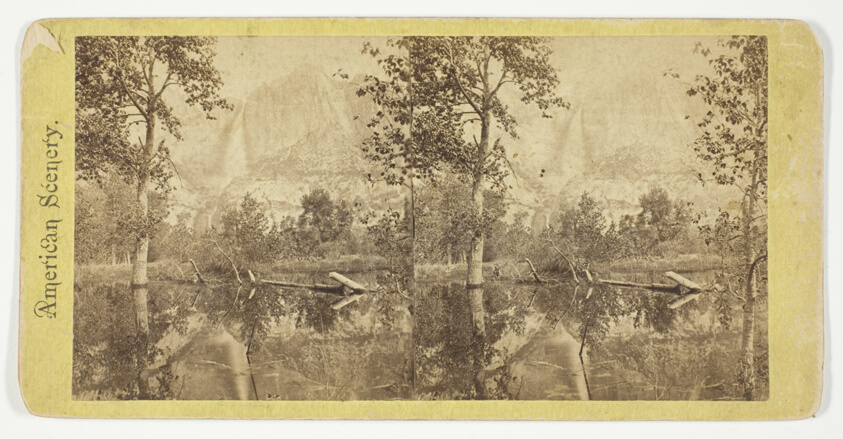 Yosemite Falls, Yosemite Valley, California, from the series "American Scenery"