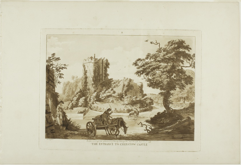 The Entrance to Chepstow Castle, plate three from Twelve Views in Wales