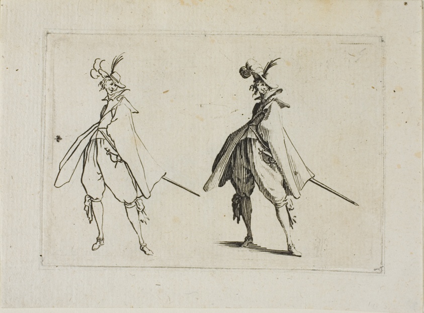 The Gentleman with a Large Coat, Seen from the Front, from The Caprices