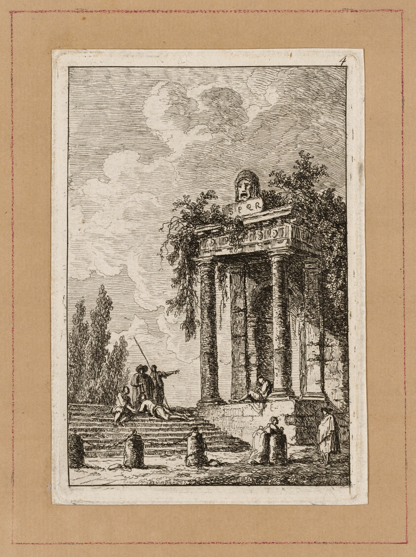 Plate Four from Evenings in Rome