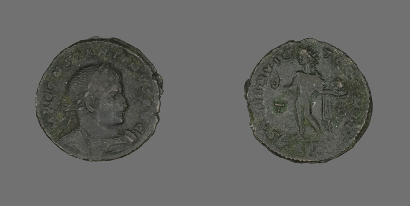 Coin Portraying Emperor Constantine I